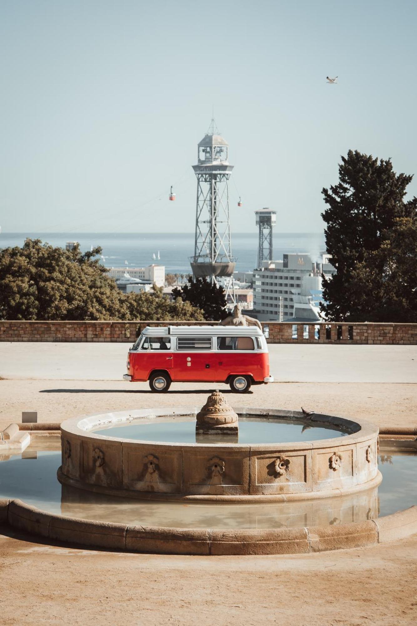 Retro Vw Kombi T2 Campervan 오스피탈레트 데 요브레가트 외부 사진